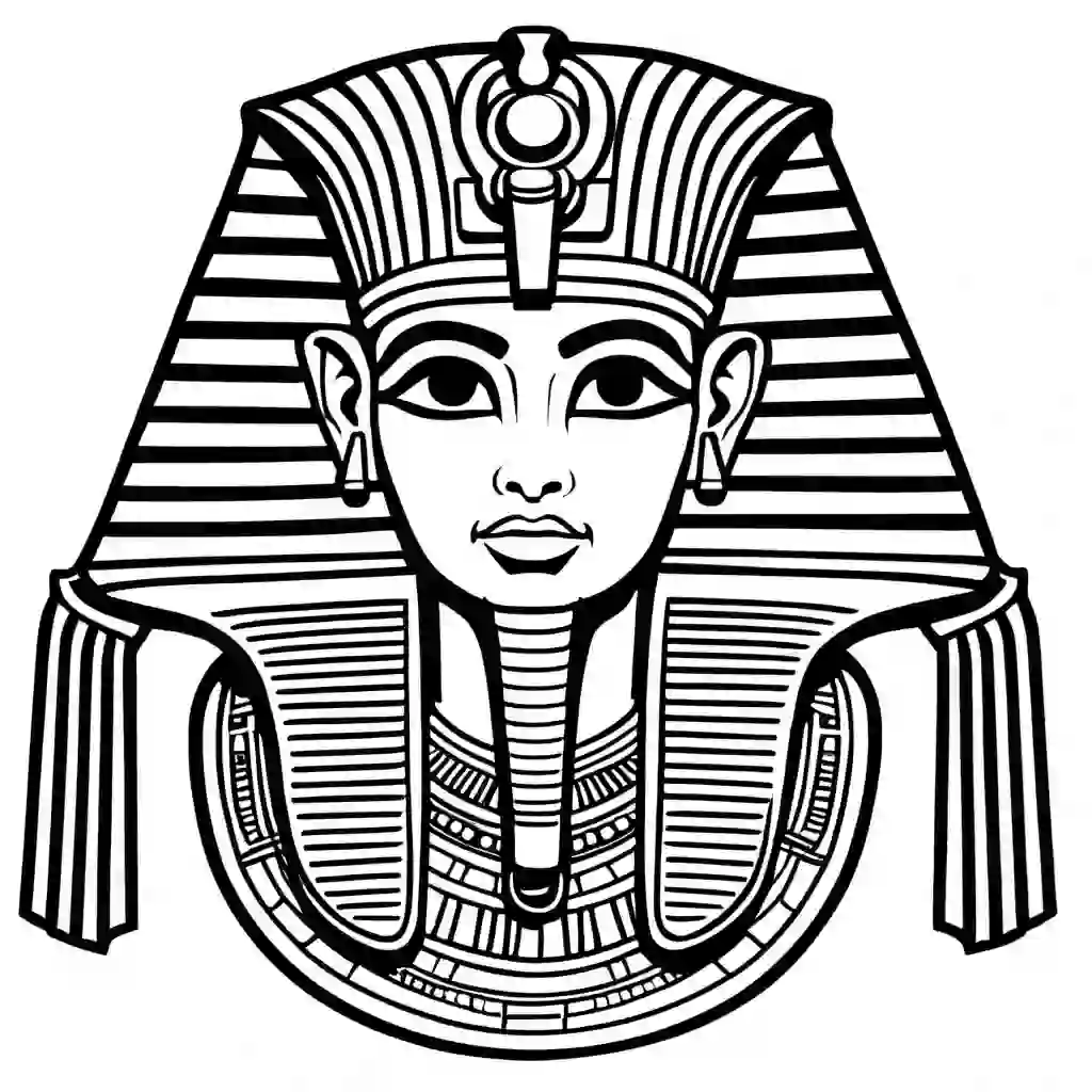 Egyptian Pharaohs coloring pages